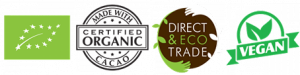 Loghi certificazioni Bio Organic Direct Trade